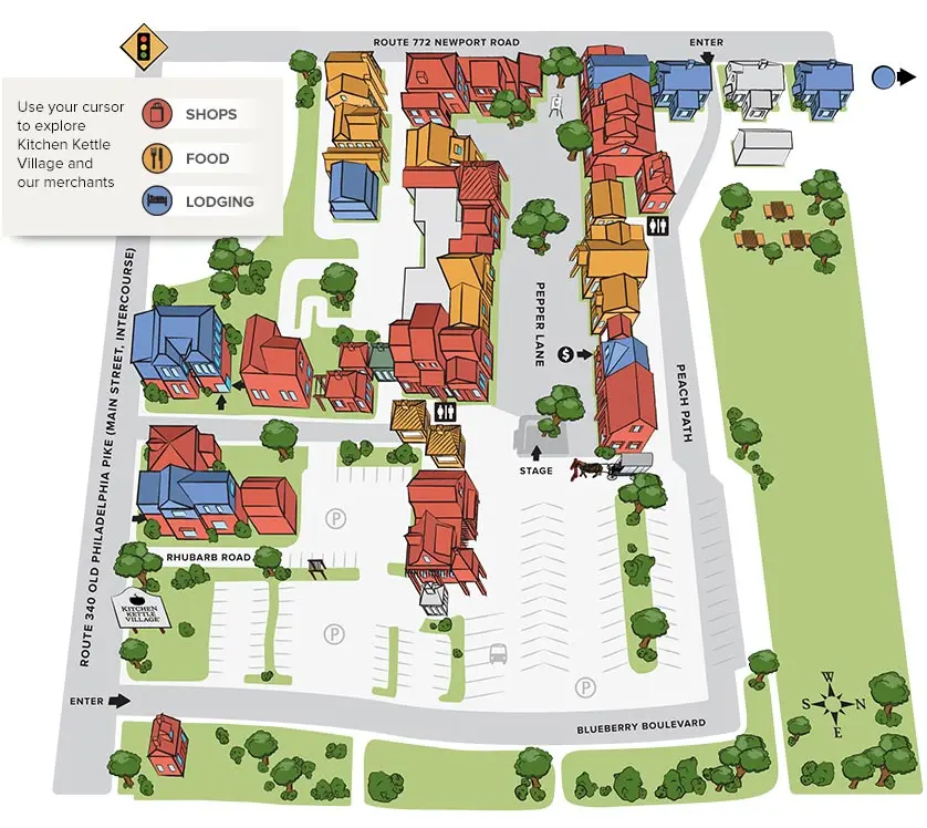 Kitchen Kettle Village Map