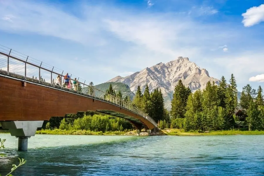 Banff National Park Canada foot bridge