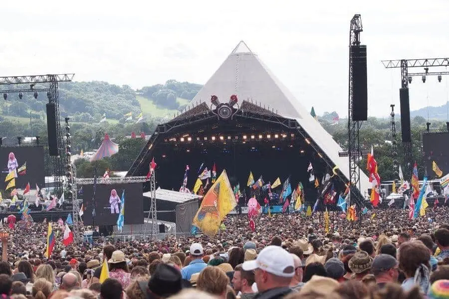 Glastonbury music festival England Faraway Notes