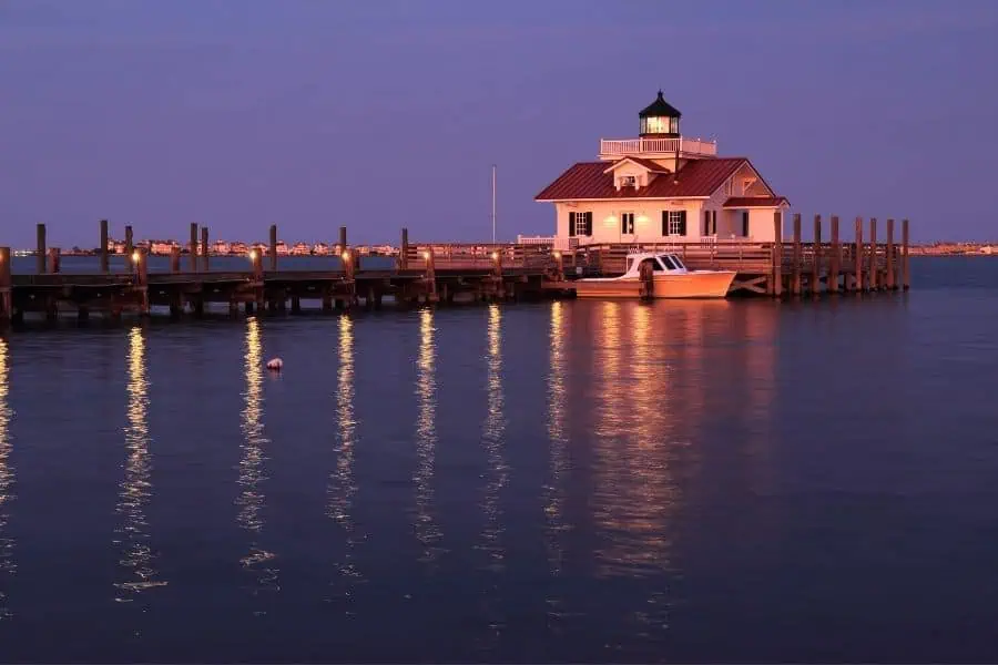 Roanoke Marshes lighthouse Outer Banks Faraway Notes