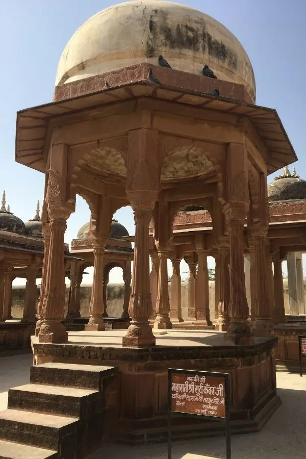 Royal cenotaph of female Bikaner Rajasthan Faraway Notes