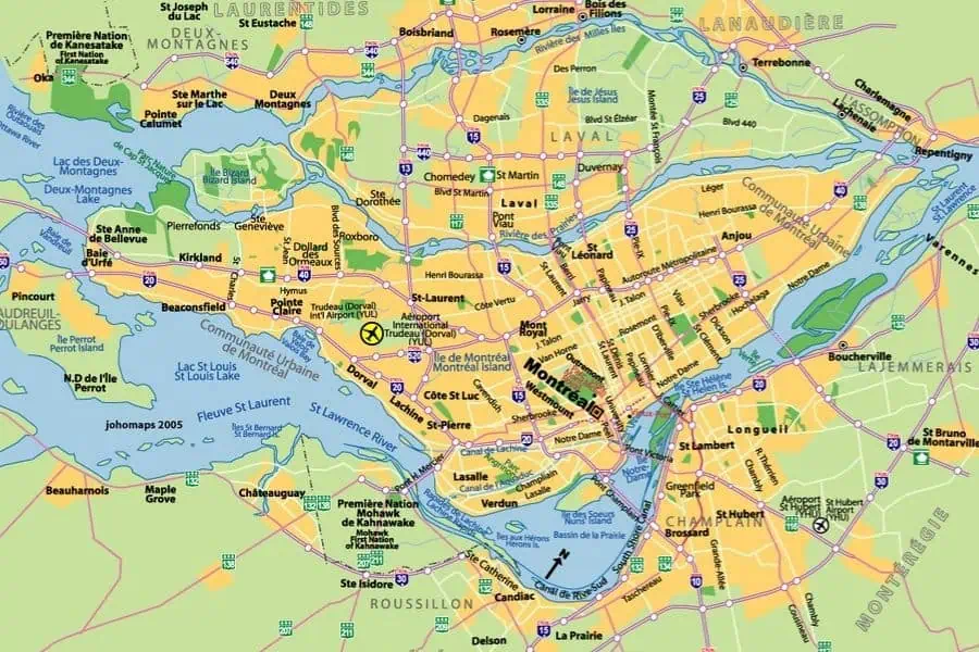 Things to do in Montreal orientation map2 Faraway Notes