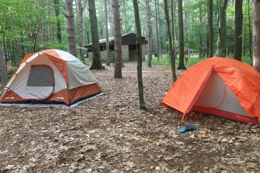 Campground at Watkins Glen State Park, NY