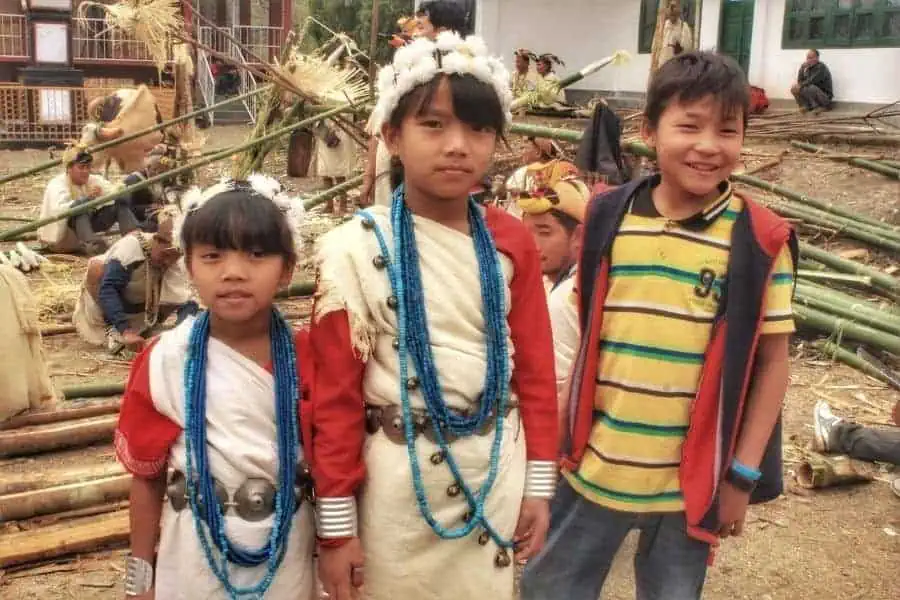 yazali nyokum yullo tribal kids nyishi
