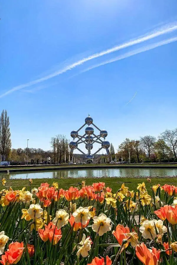 atomium brussels belgium spring europe