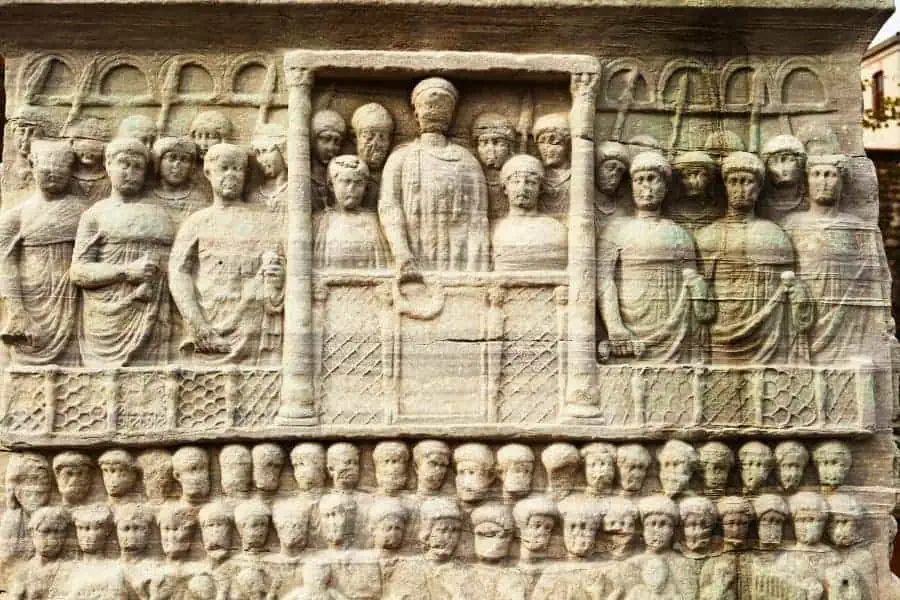 base of obelisk of theodosius hippodrome sultanahmet