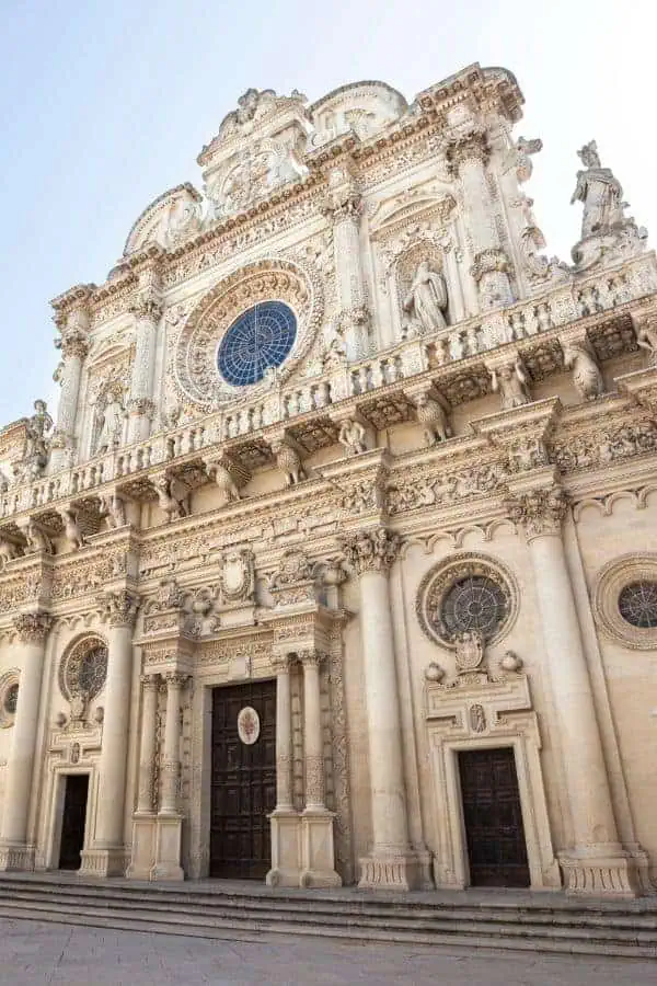 basilica di santa croce lecce puglia italy
