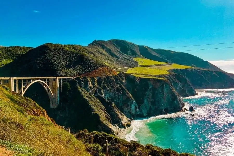 bixby bridge big sure california west coast usa
