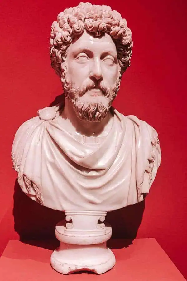bust of marcus aurelius in the ephesus museum selcuk turkey