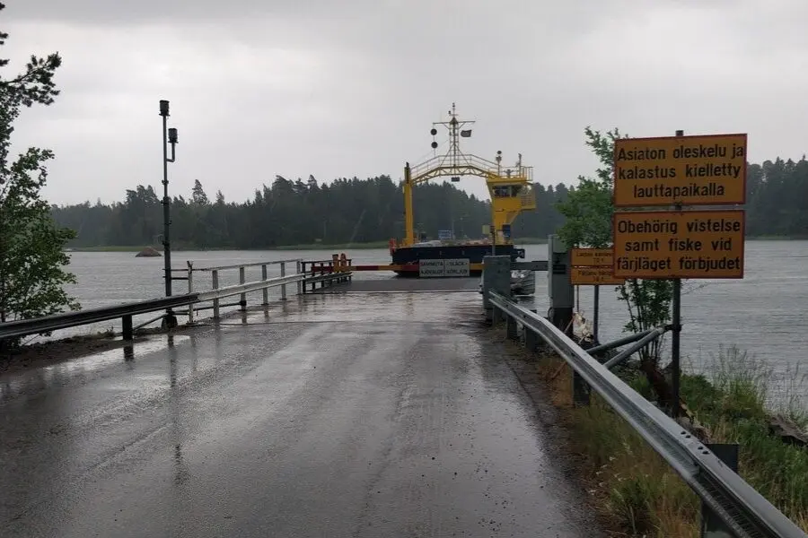 cable ferry tirmo to suur pellinki greater pellinge porvoo finland