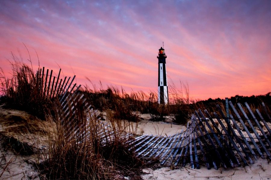 cape henry lighthouse virginia beach east coast usa