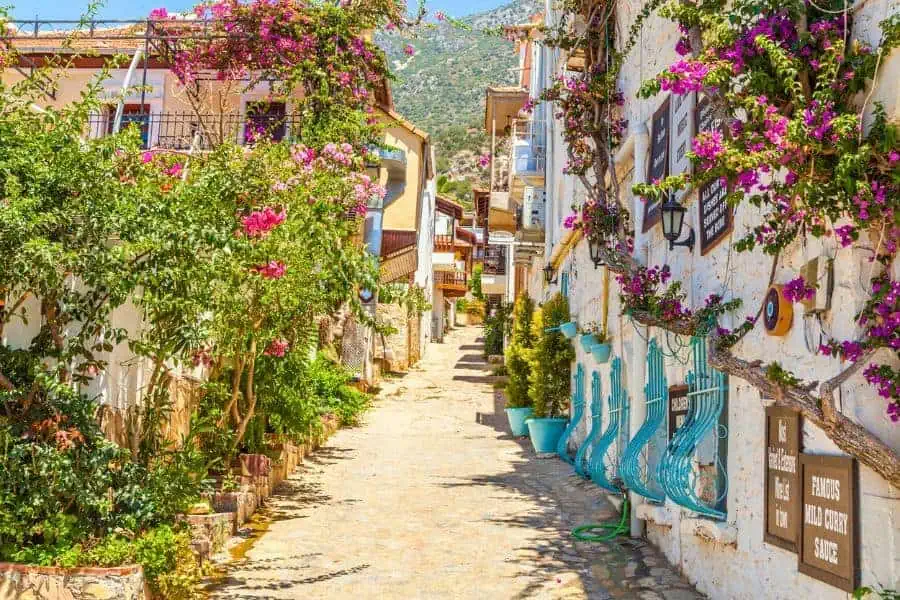 charming coastal town of kalkan kas antalya
