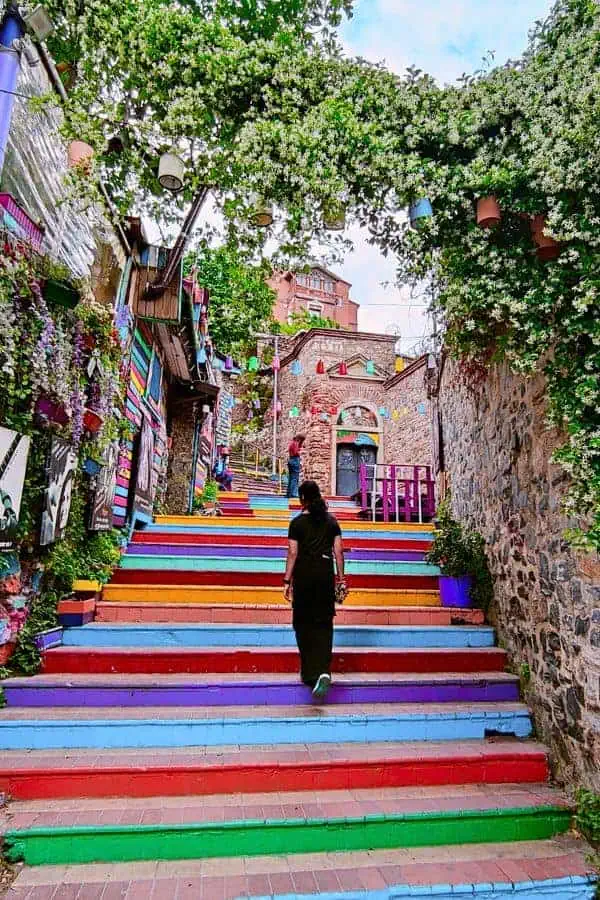 colorful stairs balat