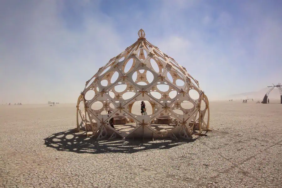 dome burning man black rock city nevada usa