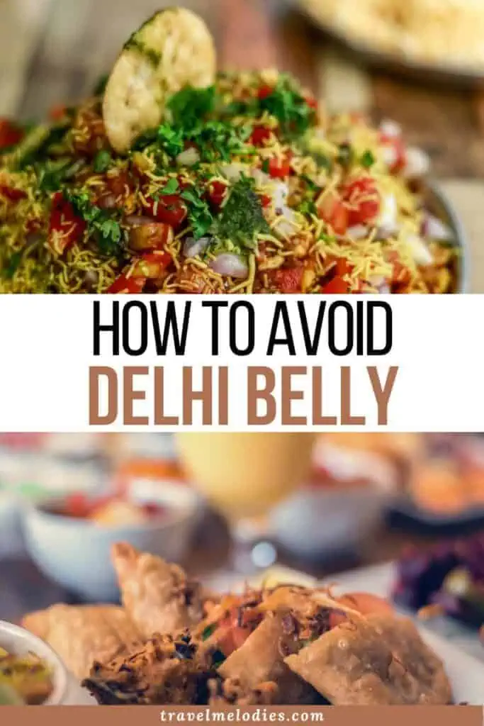 eating indian street food safely delhi belly