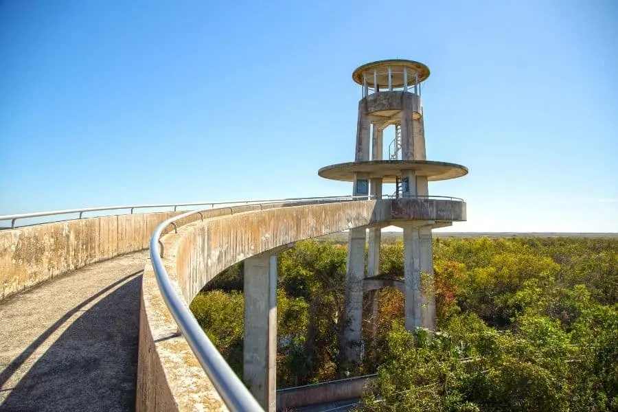 everglades national park florida shark valley observation tower
