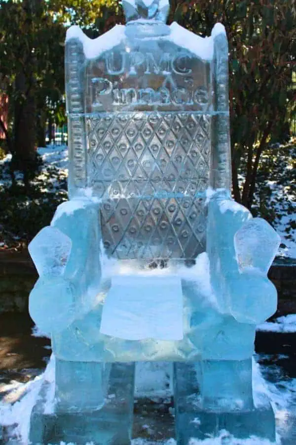 fire and ice festival lititz pa throne ice sculpture