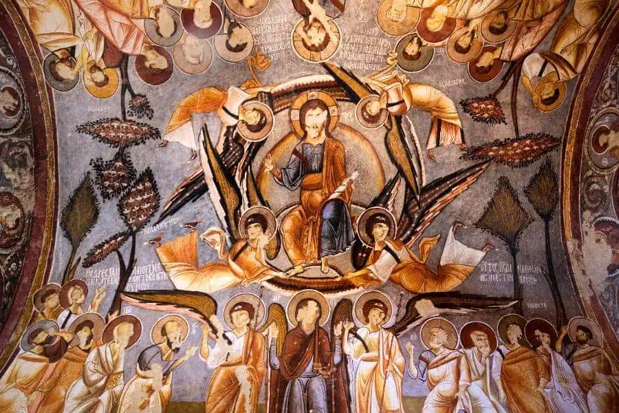 frescoes dark church karanlik kilise goreme museum cappadocia
