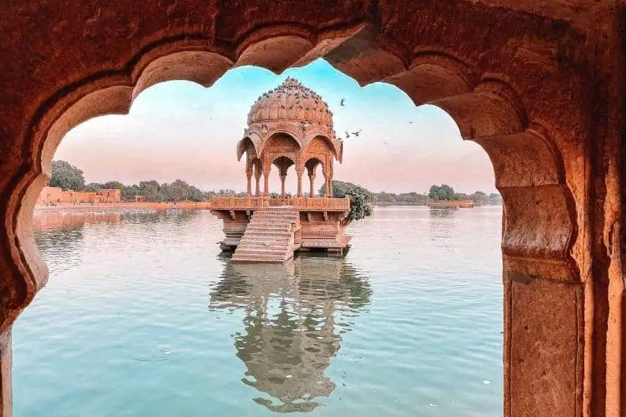 gadisar lake sunset