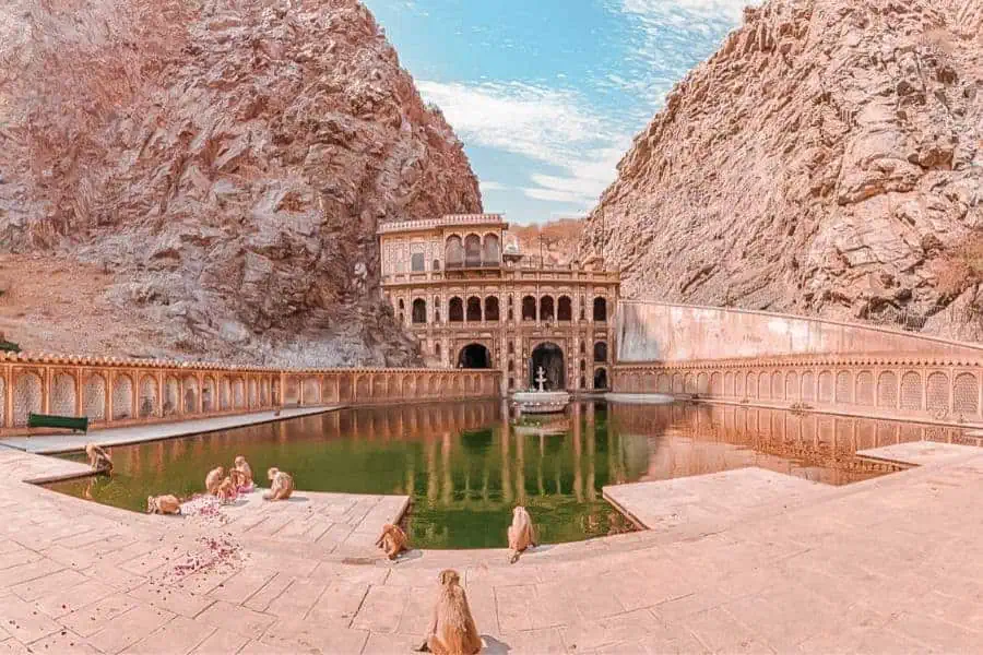 galta ji temple jaipur monkey temple