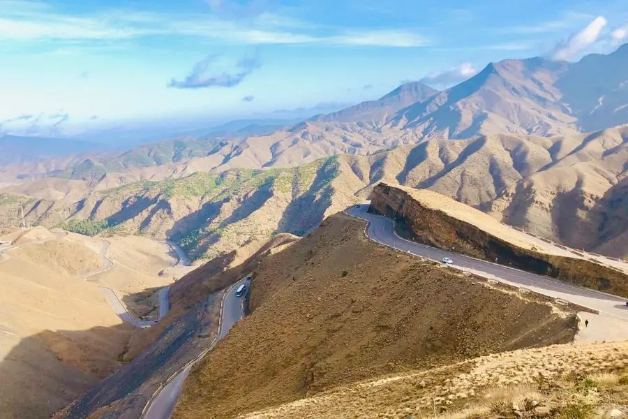 High Atlas Mountain Road Morocco best road trips in the world