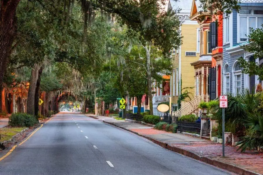 historic downtown savannah georgia