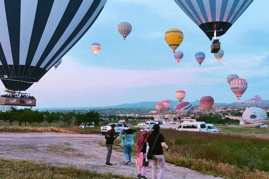 hot air balloontake off site cappadocia