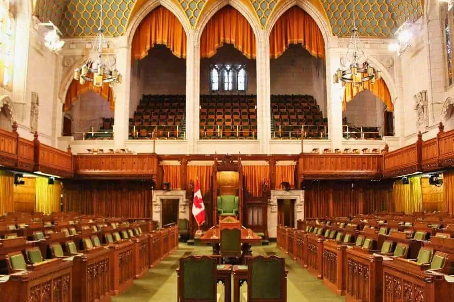 house of commons parliament hill ottawa canada