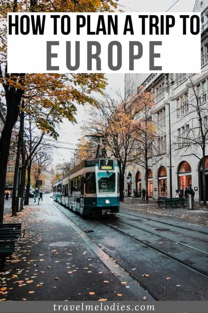 how to plan a trip to europe