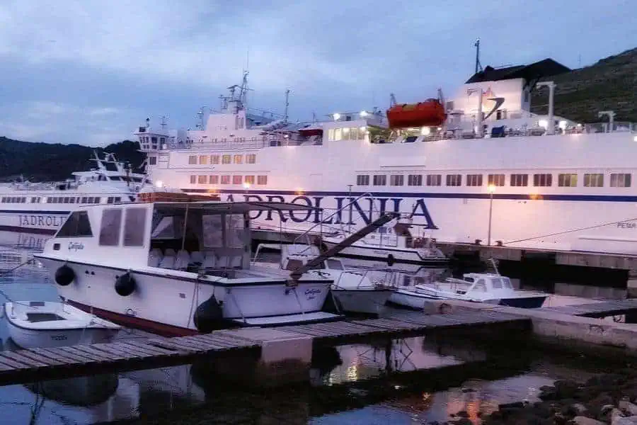 Jadrolinija Ferry Vis to Split in Croatia