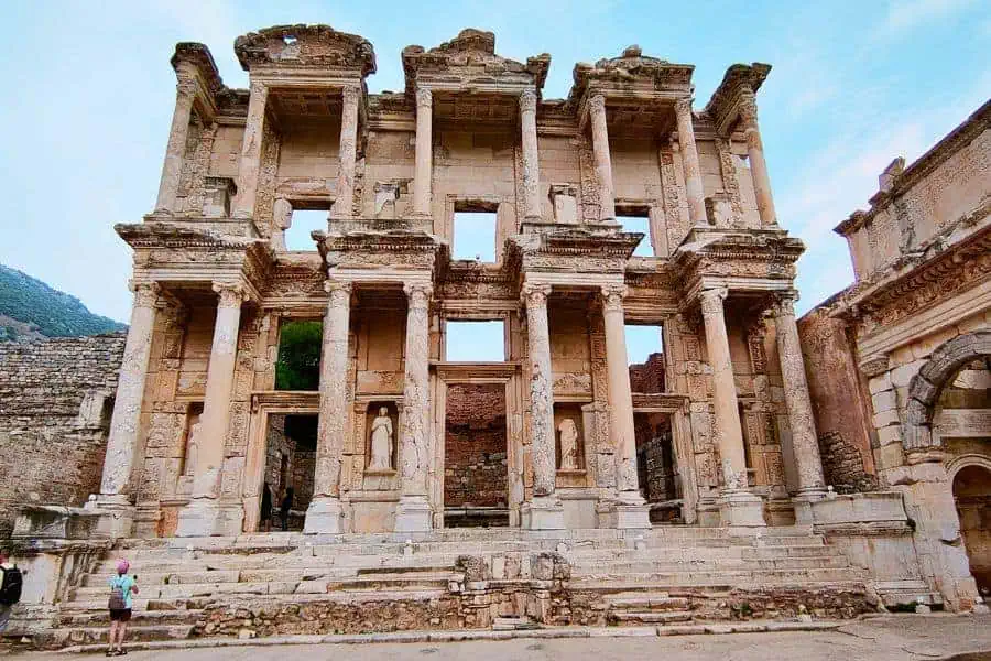library of celsus ephesus ancient city selcuk izmir turkey