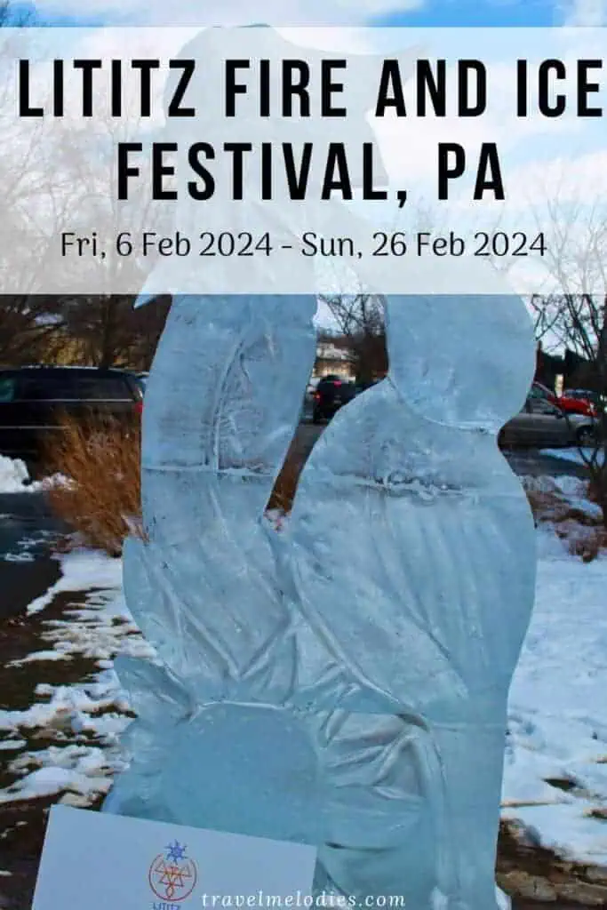 lititz fire and ice festival pinterest graphic