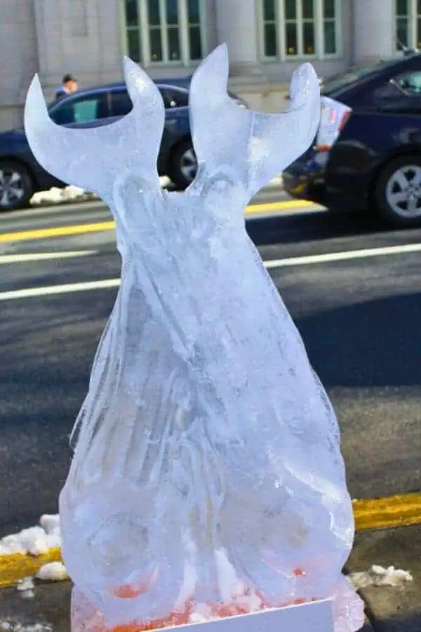 lititz fire and ice festival pa wrench ice sculpture