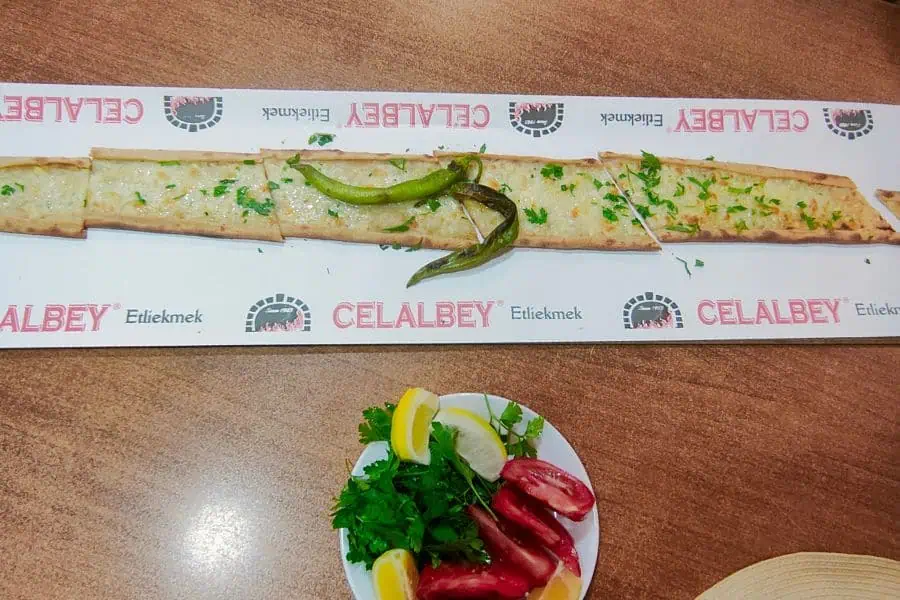 local cuisine celal bey etli ekmek konya turkey