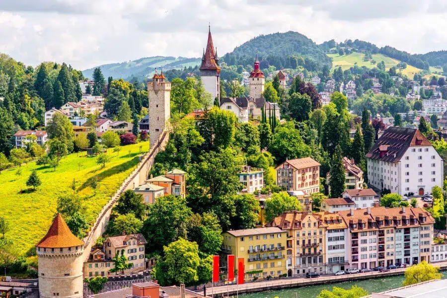 lucerne switzerland spring europe