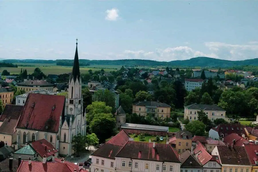melk town city center wachau austria