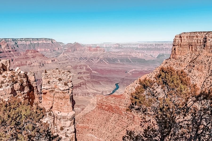moran point rim trail grand canyon