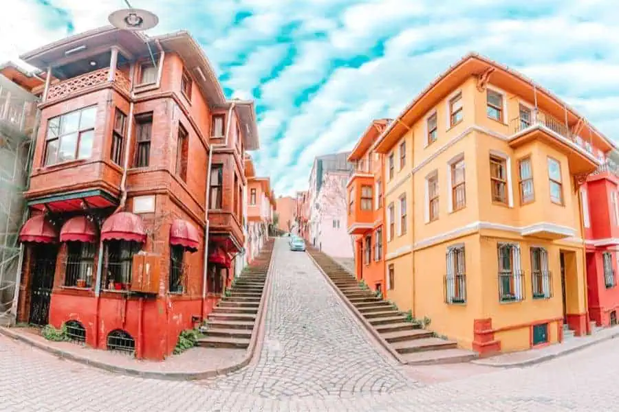 neighborhoods fener balat colorful houses fatih