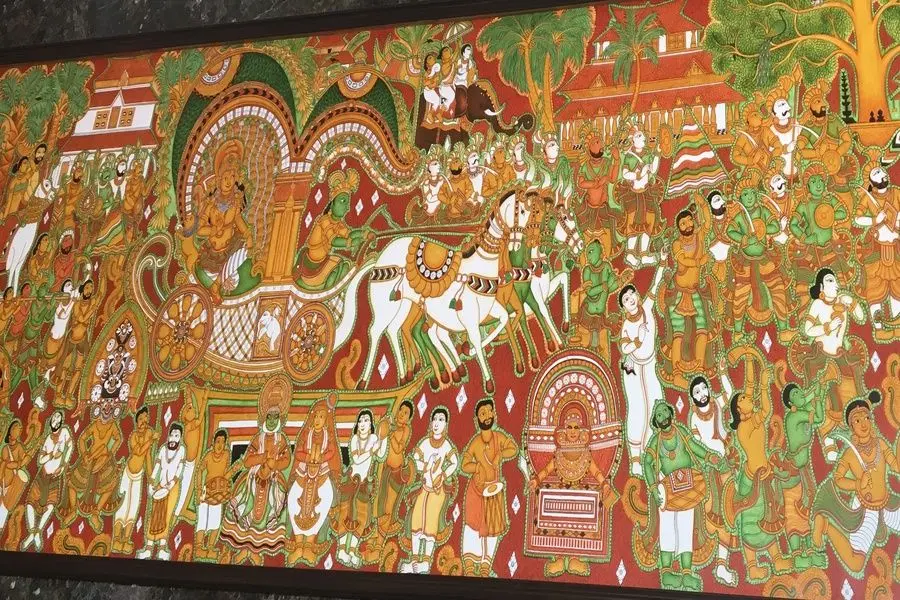 replica of padmanabhaswamy mural