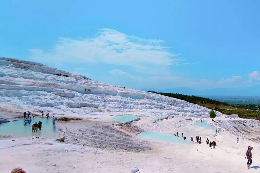 pamukkale travertine pools thermal water terraces 
