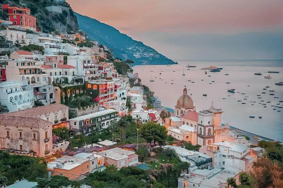 positano amalfi coast italy