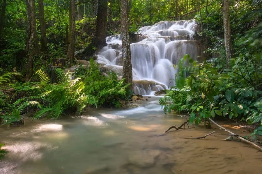 pu kaeng waterfall in chiang rai