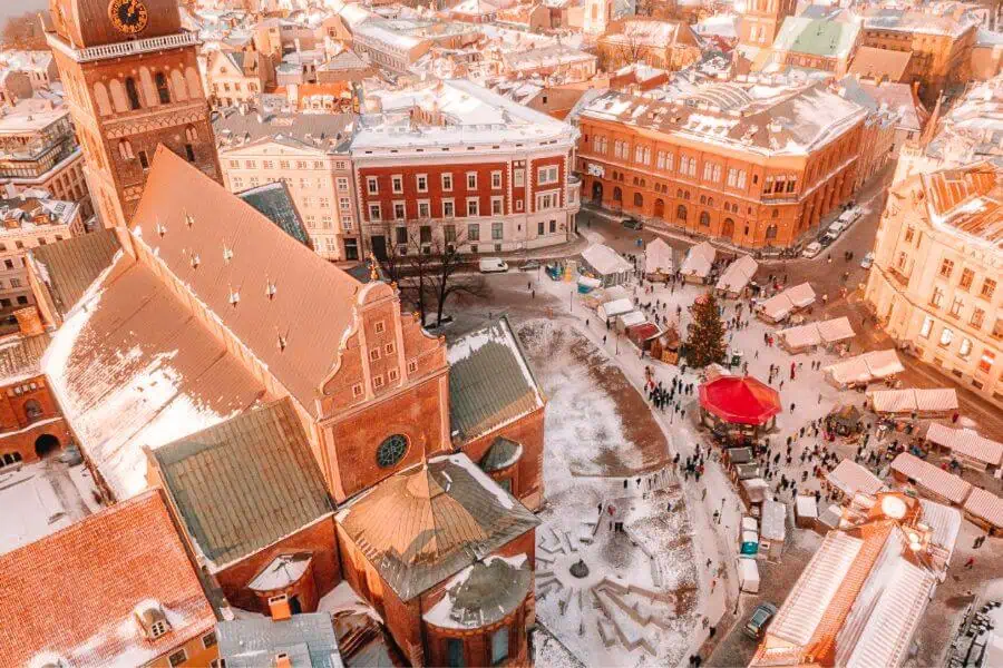 riga latvia europe winter