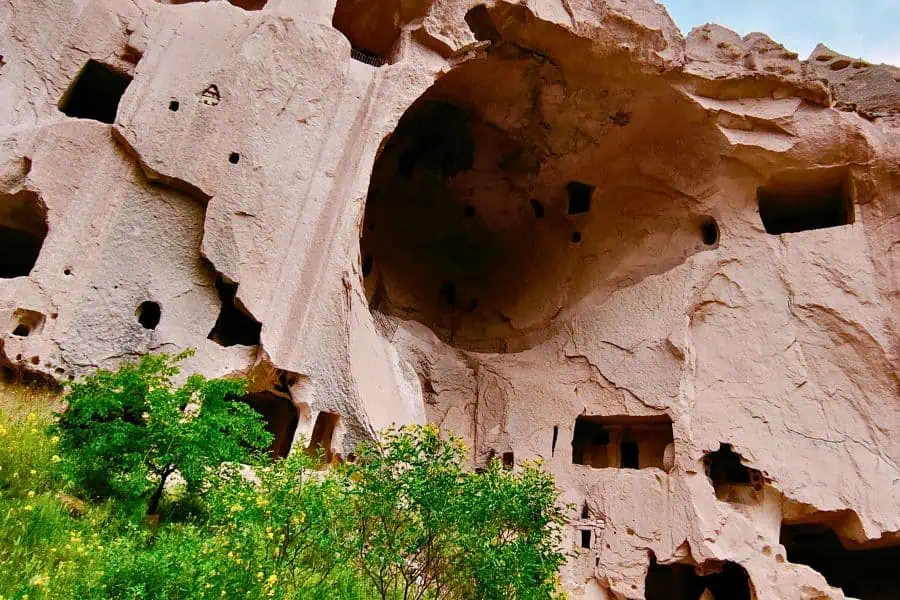 rock cut settlements ancient site of zelve 