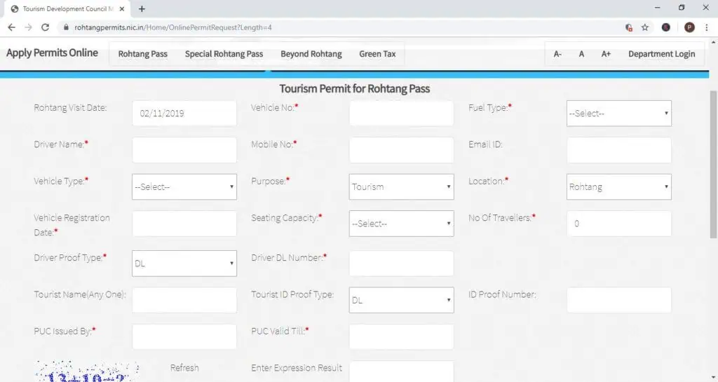 rohtang-pass-tourist-permit-form-Faraway Notes
