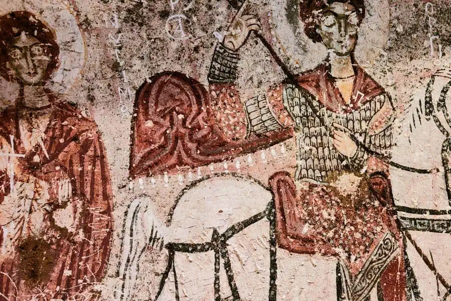 saint george slaying the dragon snake church goreme open air museum