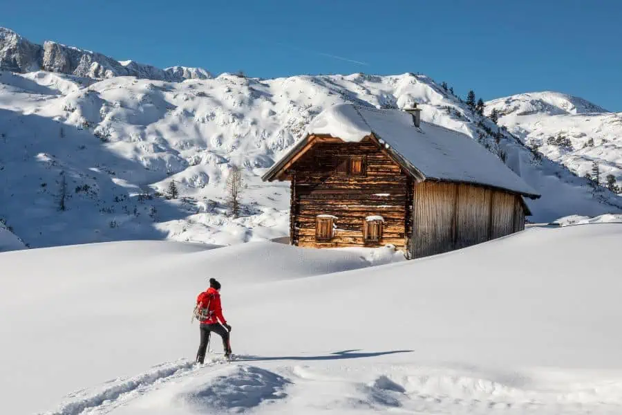 snowshoeing dachstein krippenstein
