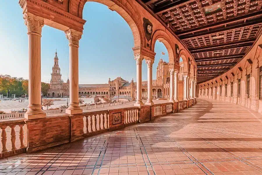 spanish square palaza de espana seville spain 10 days in europe