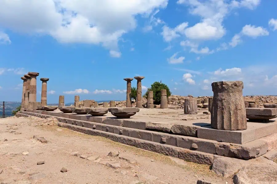 temple of athena behramkale assos canakkale