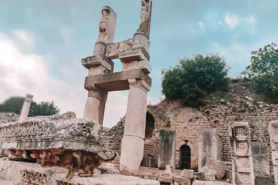 temple of domitian ephesus ancient city turkey turkiye